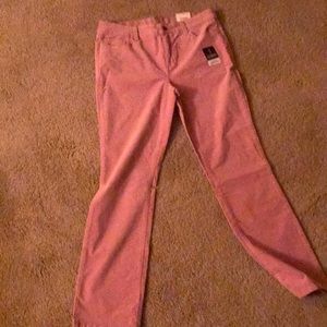 Pink corduroy pants